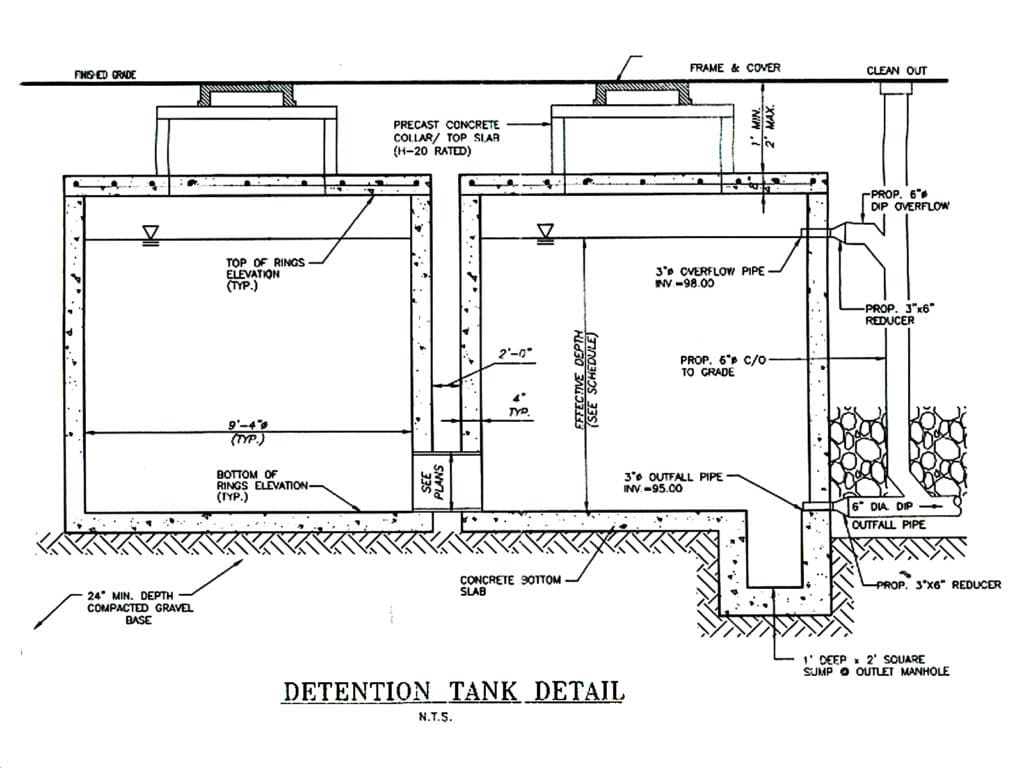 detention tank system