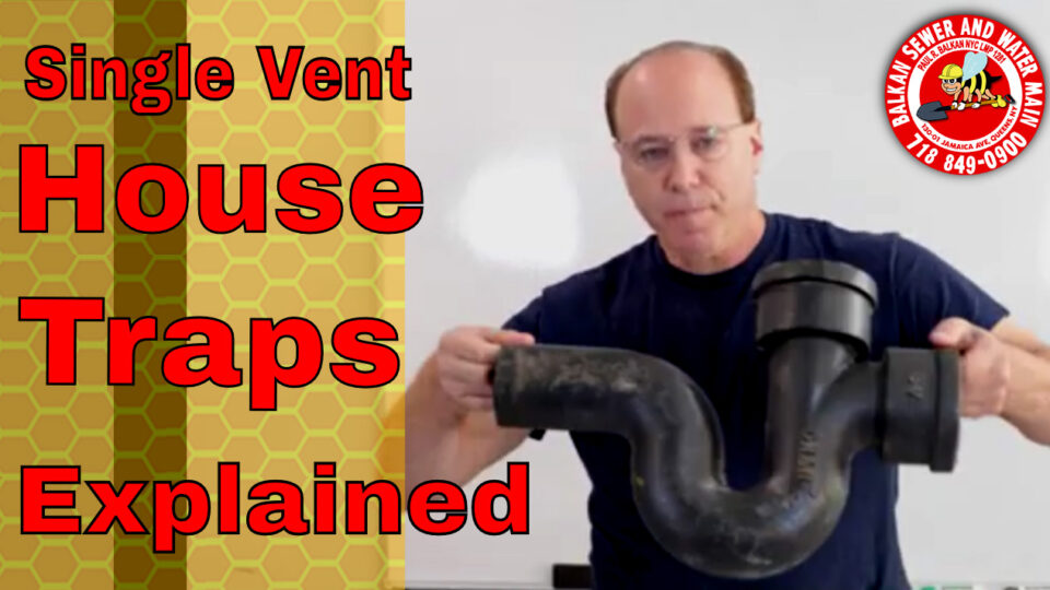Photo of a single vent house trap from a video thumbnail.